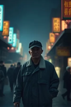 影片《纸上风暴》被风吹散的报纸铺满天台